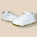 بوت أبيض للجنسين بنعل عسلي