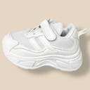 بوت أبيض قماش وجلد مناسب للجنسين