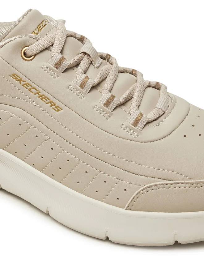 Skechers Skech Air Dynamight بيج مع ذهبي