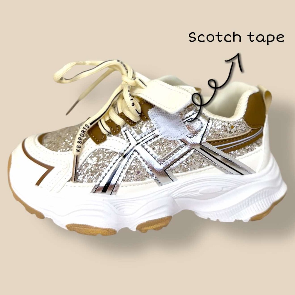 حذاء بناتي ألوان مع لمعة مميز