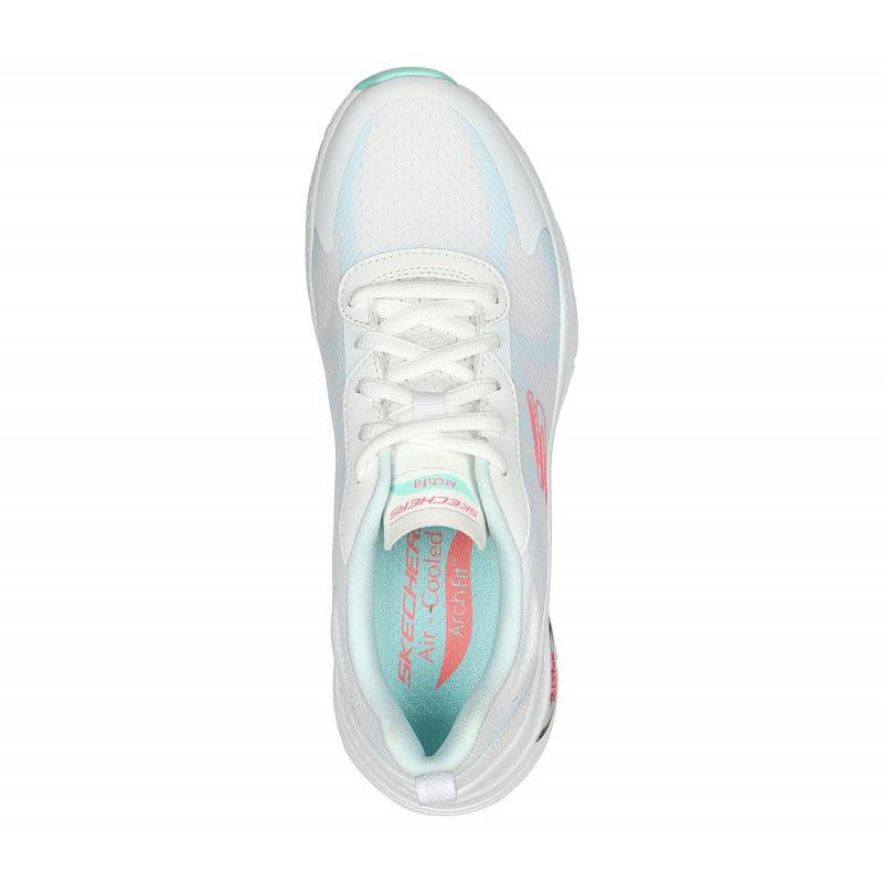 Skechers Arch Fit أزرق سماوي بشعار زهري