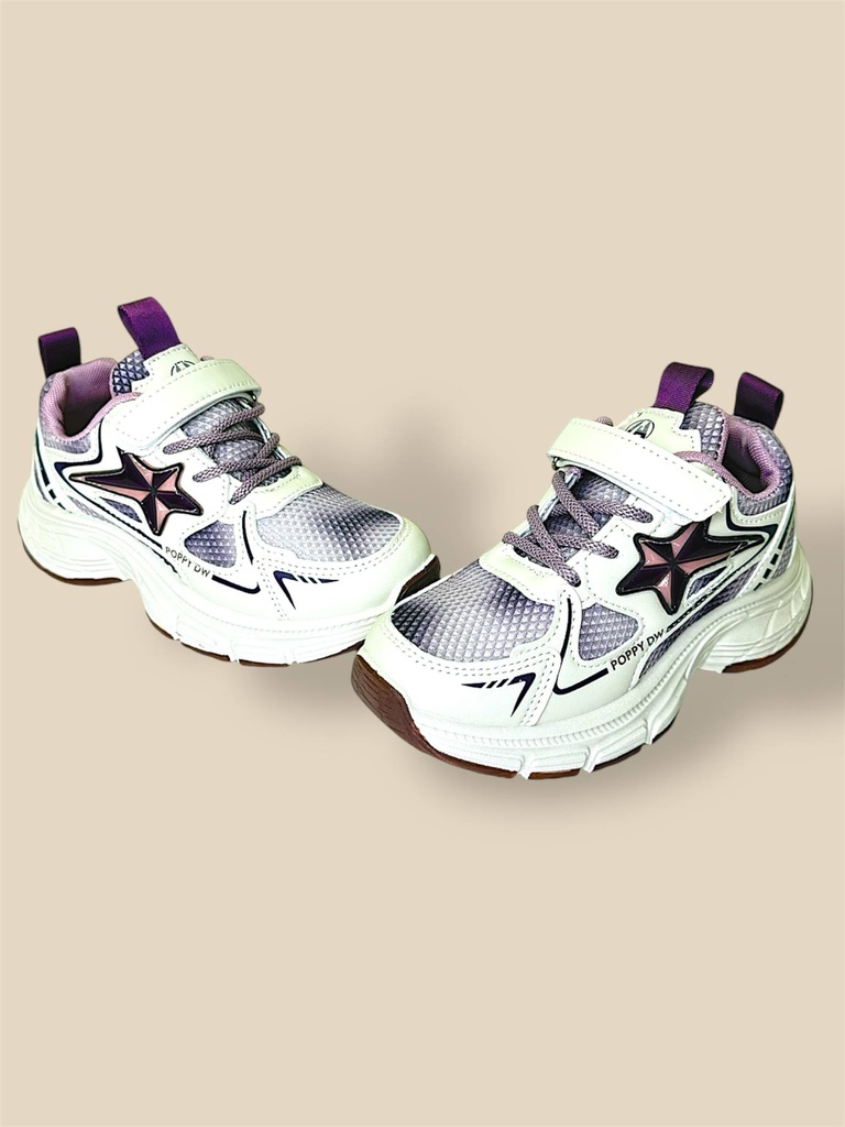 بوت أنيق للجنسين برسمة نجمة بلونين