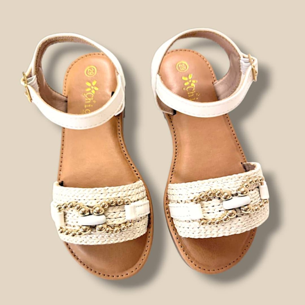 صندل بناتي Elegant قش مع خرز