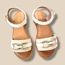 صندل بناتي Elegant قش مع خرز