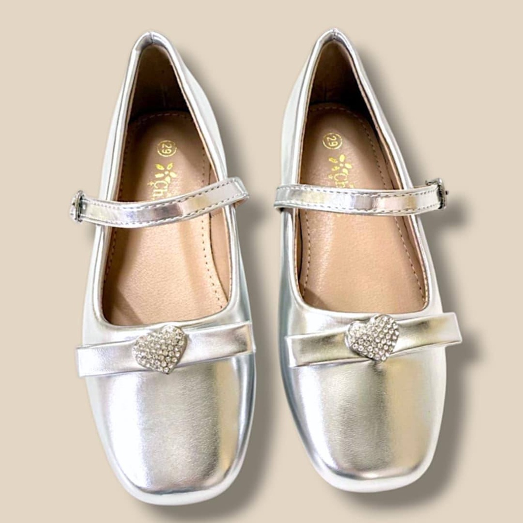 باليه بناتي ناعم بثلاث ألوان مع فيونكة أنيقة