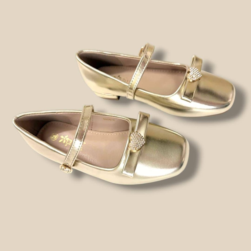 باليه بناتي ناعم بثلاث ألوان مع فيونكة أنيقة