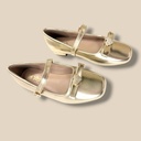 باليه بناتي ناعم بثلاث ألوان مع فيونكة أنيقة