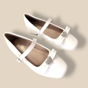 باليه بناتي ناعم بثلاث ألوان مع فيونكة أنيقة