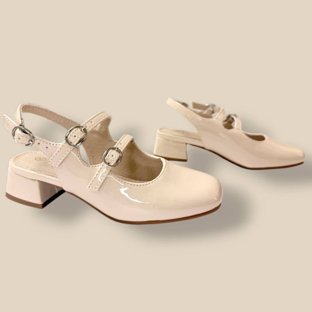 كندرة بناتي كعب بثلاث ألوان مميزة