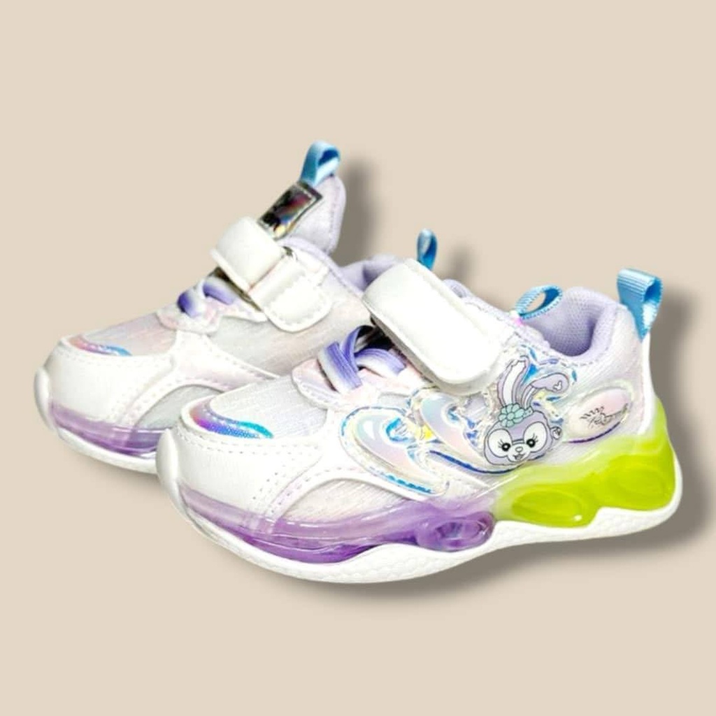 بوت نعل مضيء برسمة أرنب بلونين