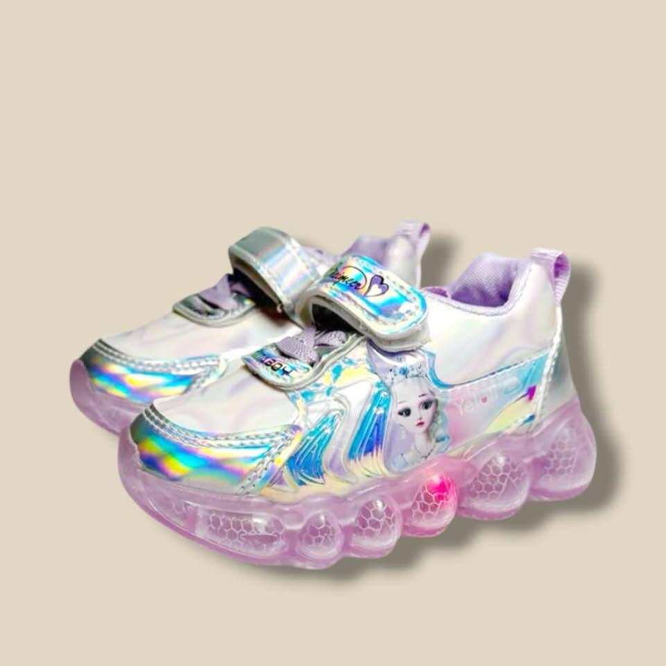 بوت نعل مضيء برسمة باربي بثلاث ألوان