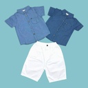 قميص جينز ولادي فاتح وغامق