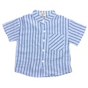 قميص ولادي أزرق مخطط