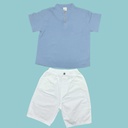 قميص ولادي بدون قبة بلونين