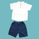 قميص ولادي بدون قبة بلونين