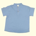 قميص ولادي بدون قبة بلونين