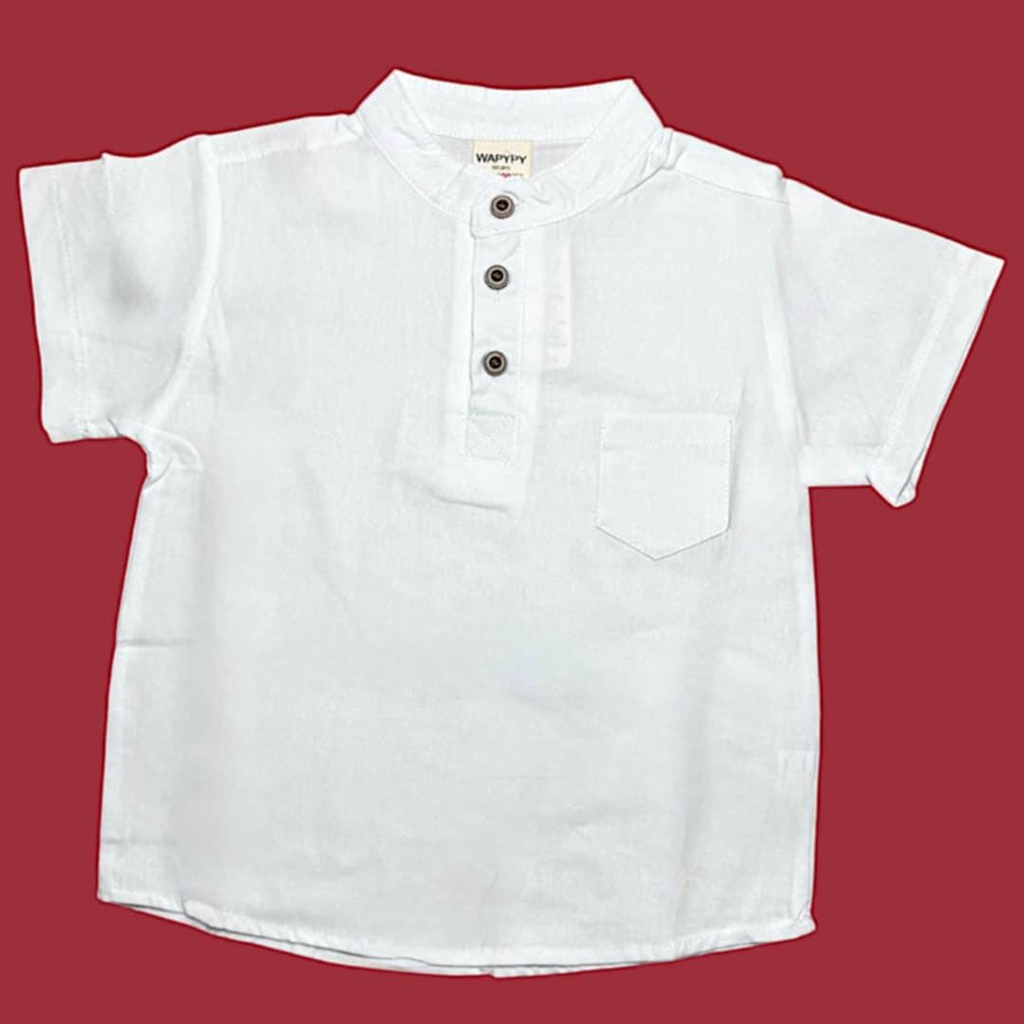 قميص ولادي بدون قبة بلونين