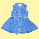 فستان جينز بلونين فاتح وغامق