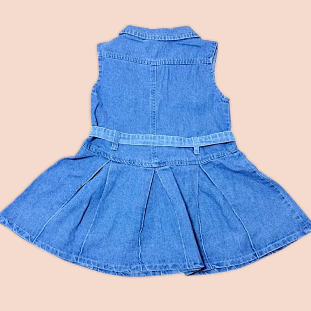 فستان جينز بلونين فاتح وغامق