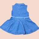 فستان جينز بلونين فاتح وغامق