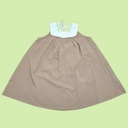 فستان بناتي بفتحة ظهر مثلثة بلونين