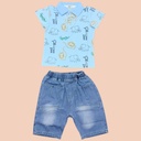 بلوزة ولادي بلونين برسومات حيوانات