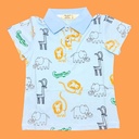 بلوزة ولادي بلونين برسومات حيوانات