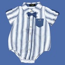 قميص بيبي بكباسات مع ببيونة بثلاث ألوان