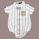 قميص بيبي بكباسات مع ببيونة بثلاث ألوان