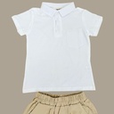 طقم ولادي بلوزة مع شورت كتان، البلوزة قطن 100%