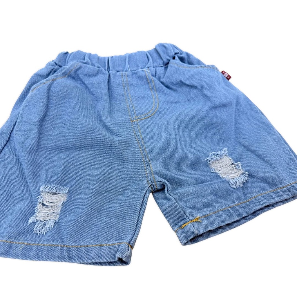 طقم بلوزة مع شورت جينز برسمة ديناصورات