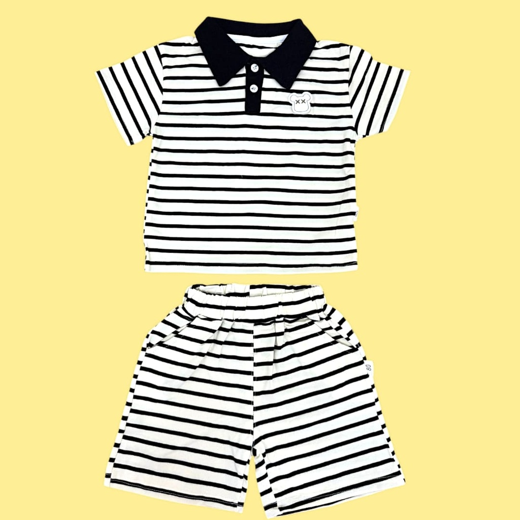 طقم ولادي بيتي قطن 100% بلونين أنيق ومميز