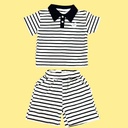 طقم ولادي بيتي قطن 100% بلونين أنيق ومميز