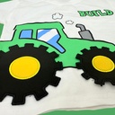 طقم ولادي بلوزة قطن مع شورت جينز برسمة سيارة 3D