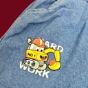 طقم ولادي بلوزة قطن مع شورت جينز برسمة سيارة 3D