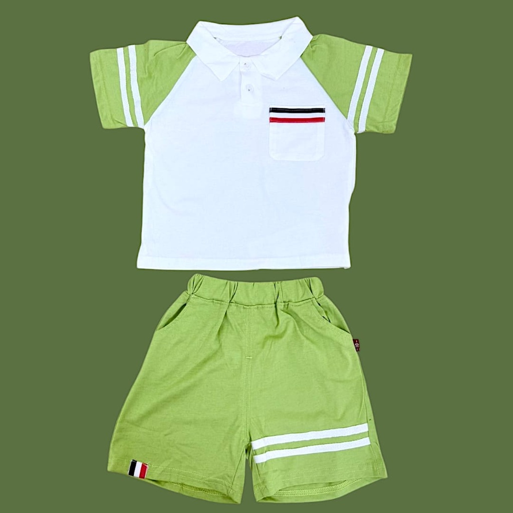 طقم بيتي قطن 100% مع قبة بلونين مميزين