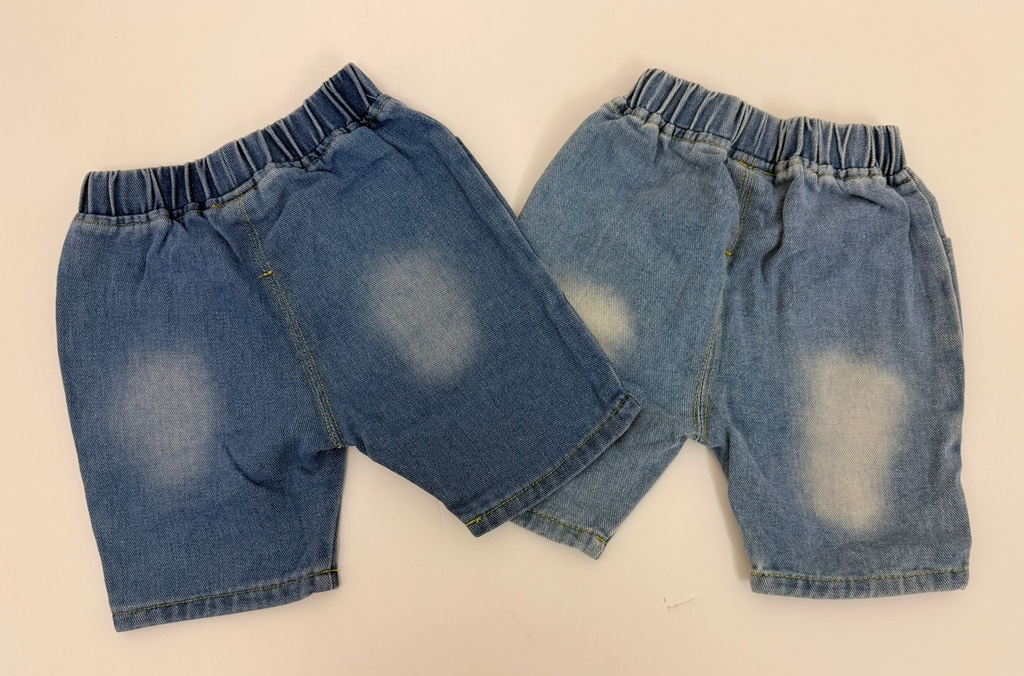 شورت جينز بلونين فاتح وغامق