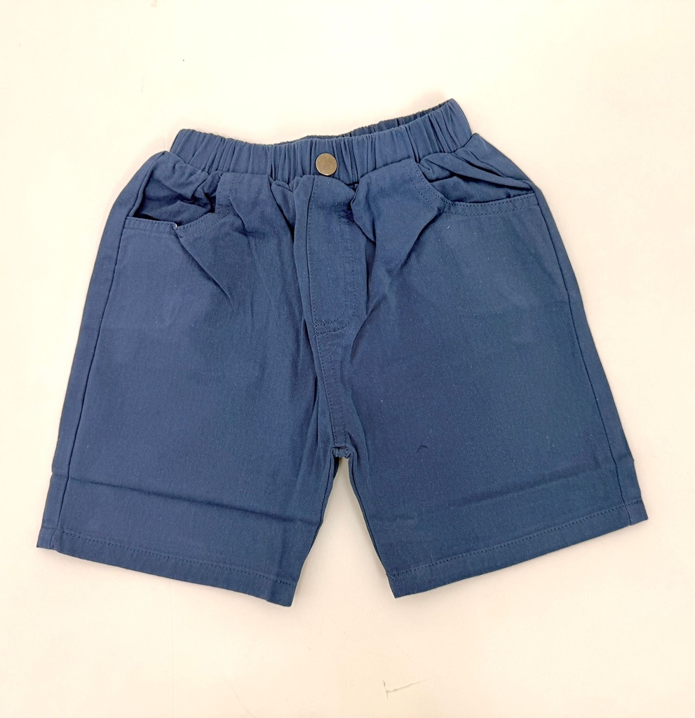 شورت كتان بلونين أبيض وكحلي