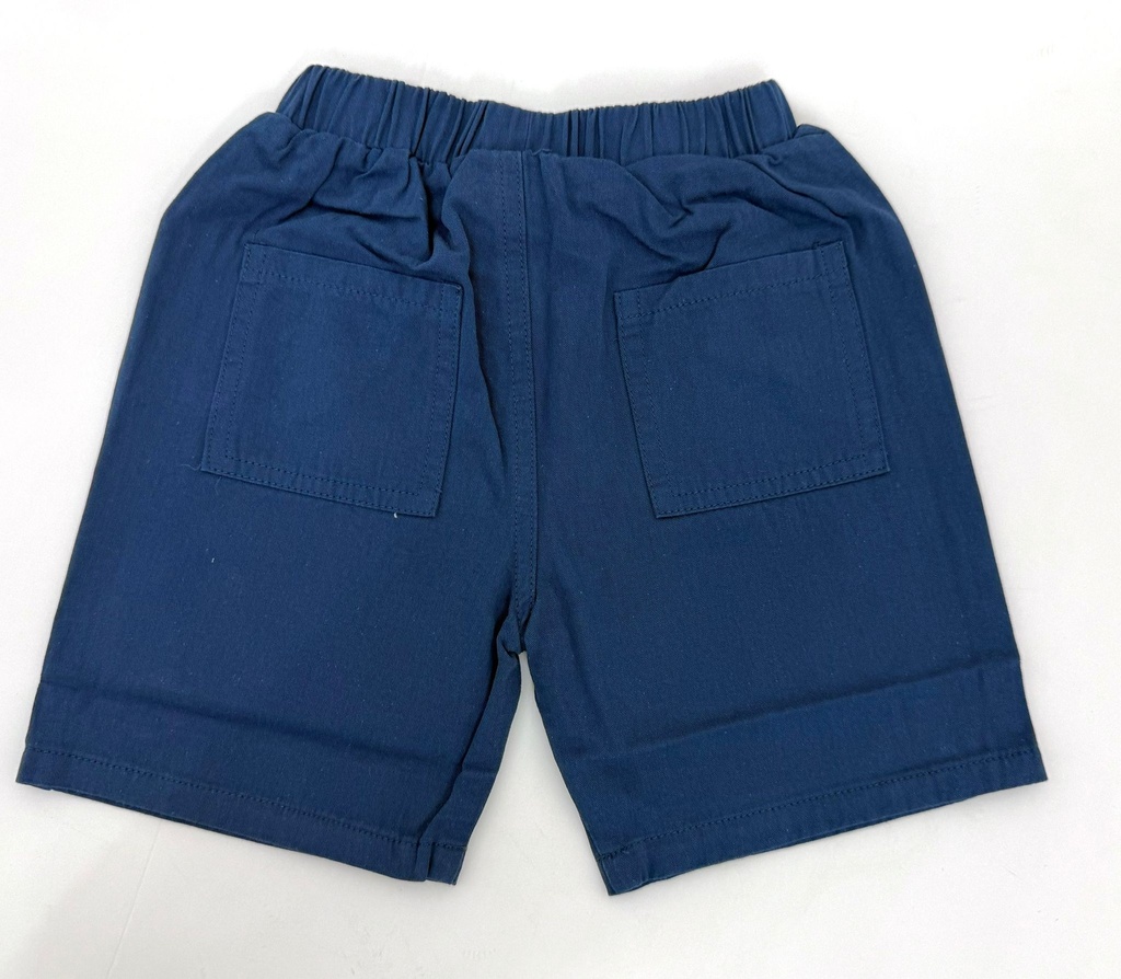 شورت كتان بلونين أبيض وكحلي