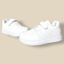 بوت أبيض مناسب للجنسين بخطين على الجنب