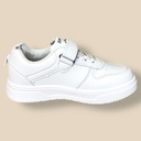 بوت أبيض للجنسين بخطين على الجنب نعل عالي