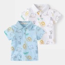 بلوزة ولادي بلونين برسومات حيوانات