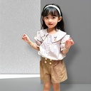 طقم بناتي مميز شورت مع قميص