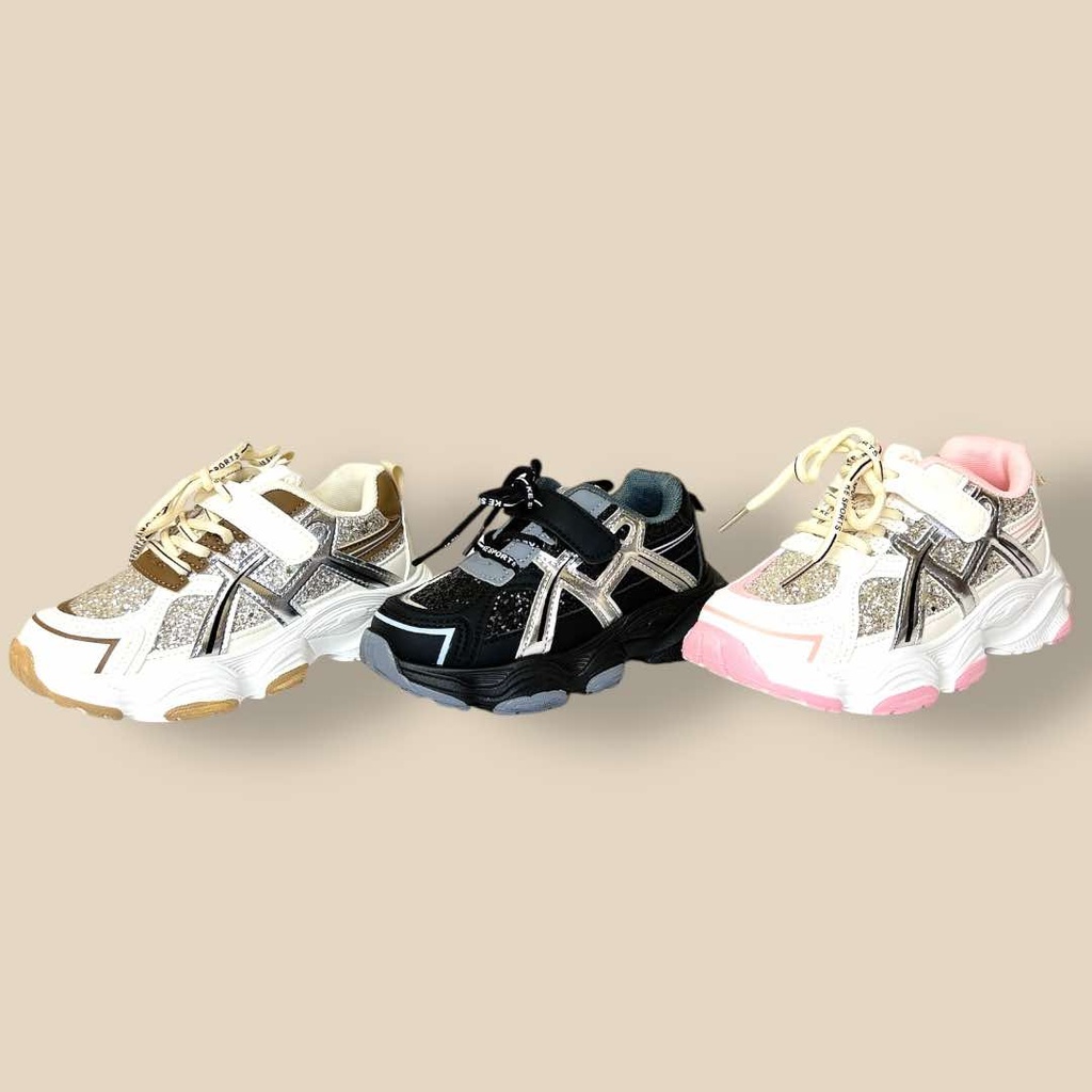 حذاء بناتي ألوان مع لمعة مميز