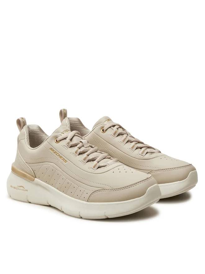 Skechers Skech Air Dynamight بيج مع ذهبي