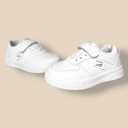 بوت أبيض للجنسين بخطين على الجنب نعل عالي