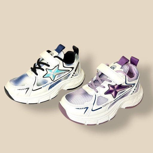 بوت أنيق للجنسين برسمة نجمة بلونين