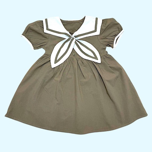 فستان مع قبة ربط